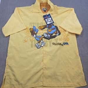 Raw Blue "T-Bone vs Tubby T"‎ Button Up Shirt Size Xl